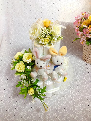 Mi-♡専用　おむつケーキ双子ちゃん2点 Mi-♡専用 おむつケーキ双子ちゃん2点 Amazon.co.jp: おむつ